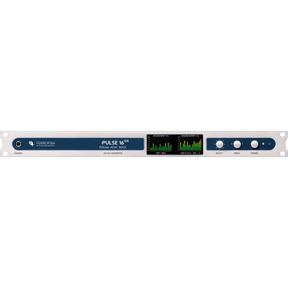 Ferrofish Pulse 16 DX 16 x 16 AD/DA Converter with Dante, MADI, and ADAT