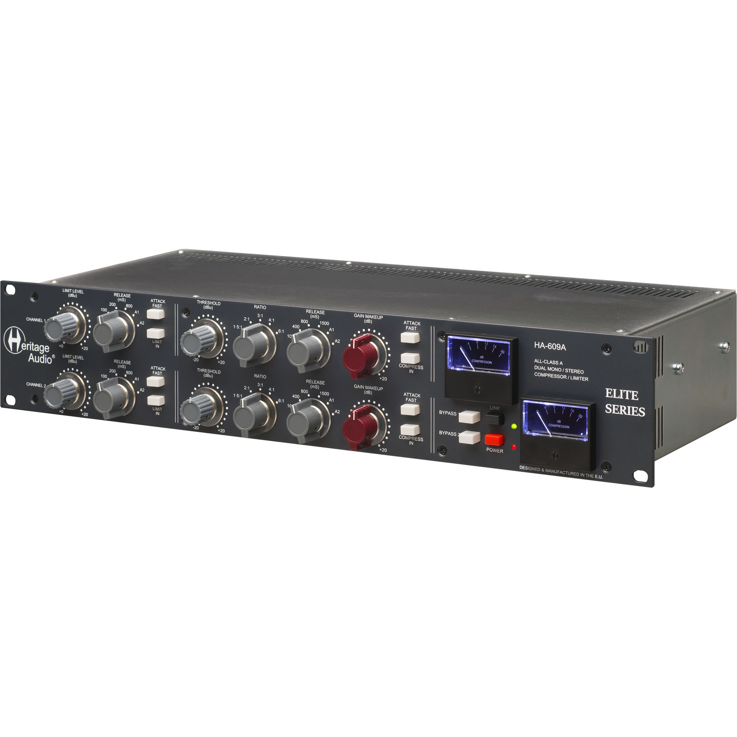 Heritage Audio HA-609A Dual-Channel Bus Compressor/Limiter