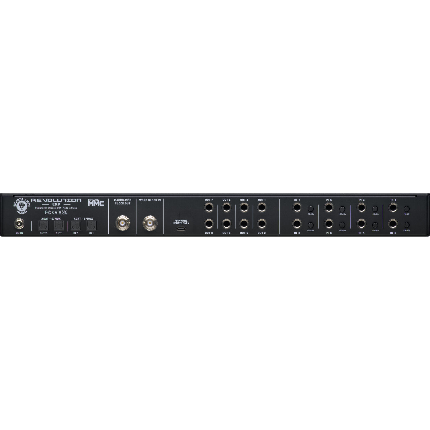 Black Lion Audio Revolution EXP 8x8 AD/DA Converter with Wordclock and ADAT
