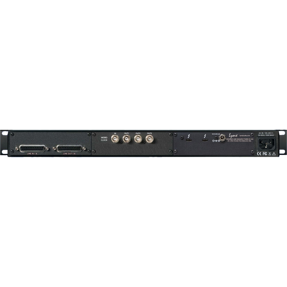 Lynx Aurora (n) 8-TB3 8-channel AD/DA Converter with Thunderbolt 3 Interface