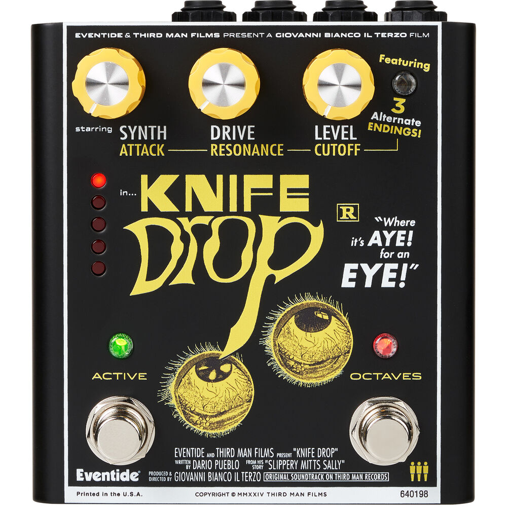 Eventide Knife Drop Fuzz Octave and Monophonic Synth Pedal