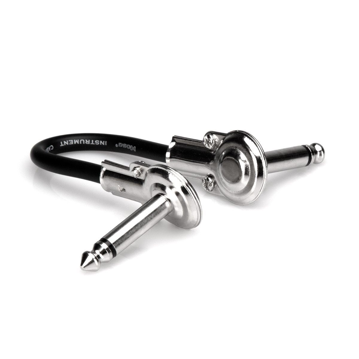 Hosa Guitar Patch Cable Low-profile Right-angle to Same-1'