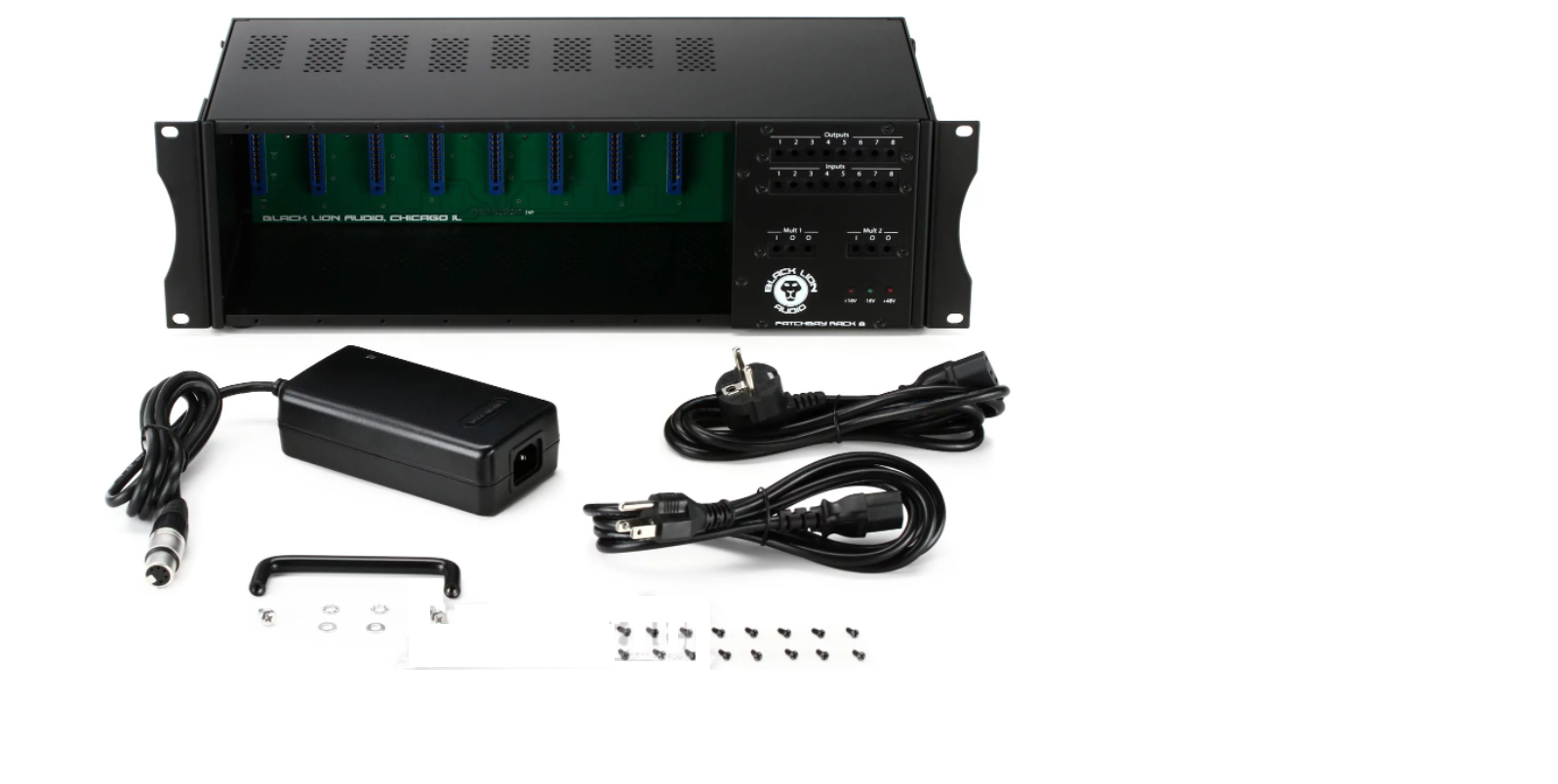 Black Lion Audio PBR8 8-Slot 500 Series Rack with Built-In Patchbay