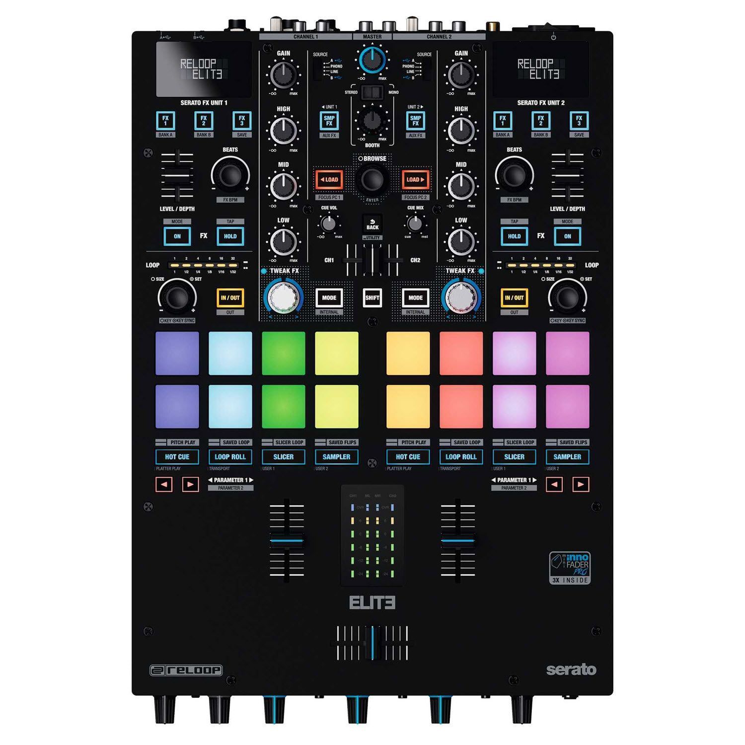 Reloop Elite 2-channel DVS Mixer for Serato