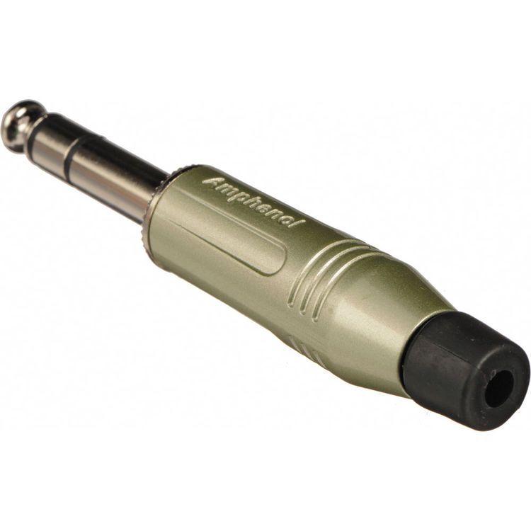 Amphenol ACPS-GN 1/4&quot; Stereo Phone Plug Connector Satin