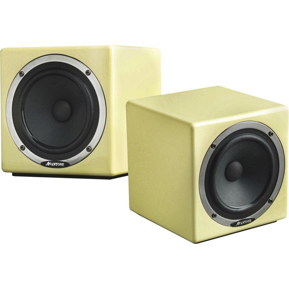 Avantone Pro Active MixCube Powered Mini Reference Monitors (Pair, Retro-Cream)
