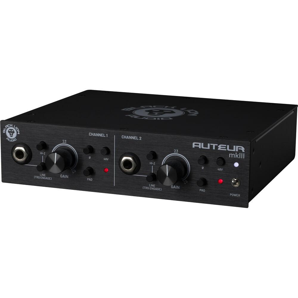 Black Lion Audio Auteur MK3 2-channel Microphone Preamp
