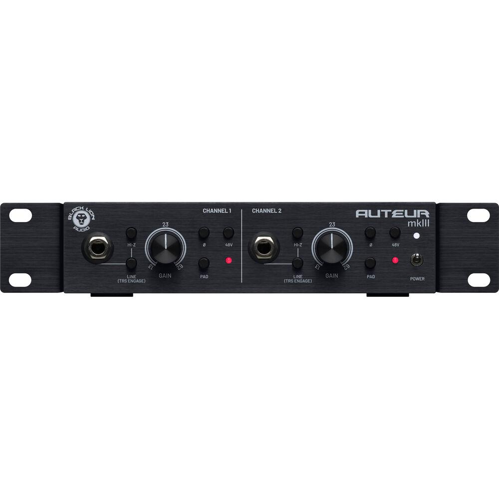 Black Lion Audio Auteur MK3 2-channel Microphone Preamp