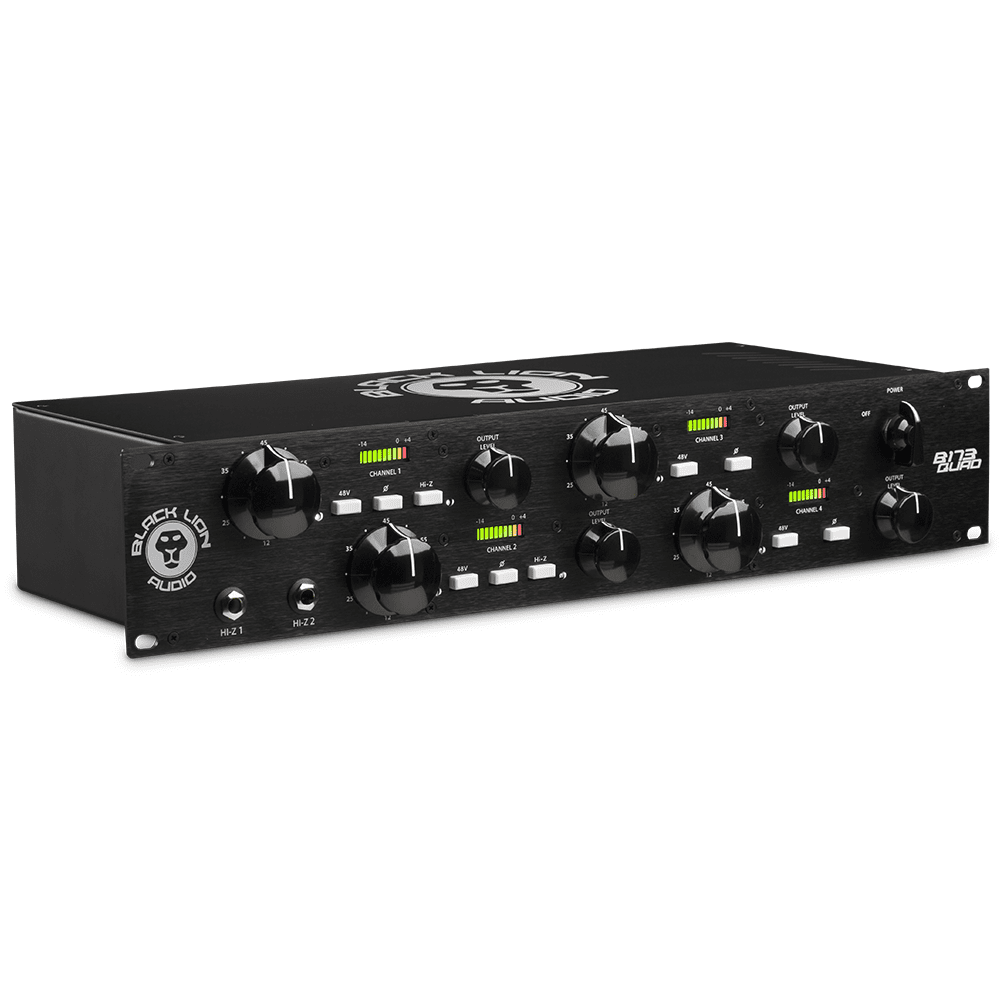 Black Lion Audio B173 Quad 4-Channel Preamp with Mic and DI Inputs