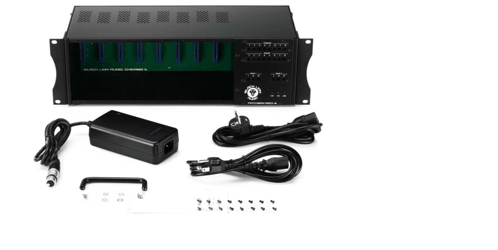 Black Lion Audio PBR8 8-Slot 500 Series Rack with Built-In Patchbay