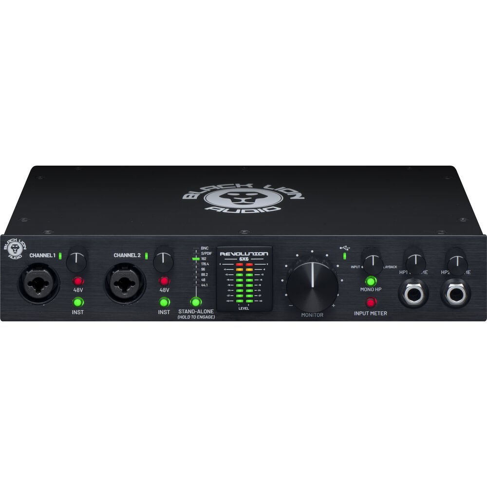 Black Lion Audio Revolution 6x6 Dual USB-C Audio Interface for Computer and Mobile Devices