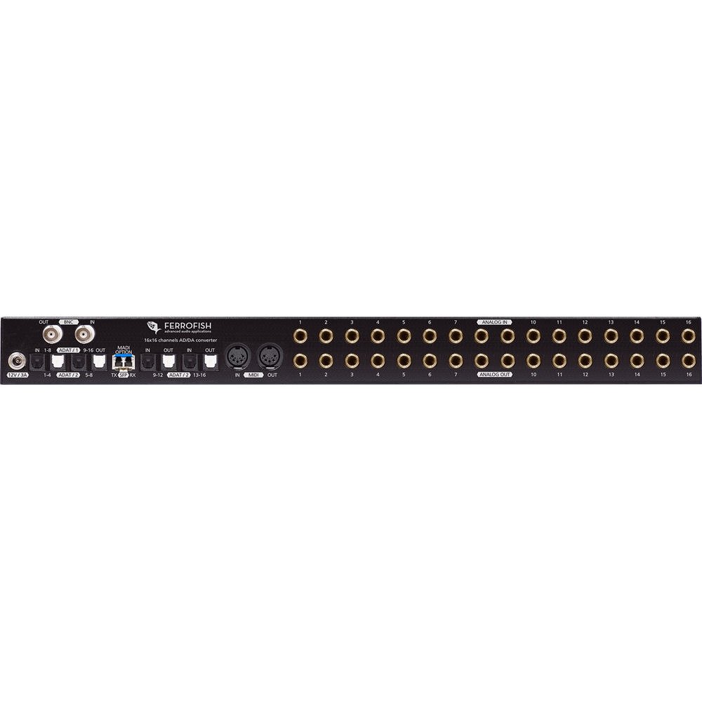 Ferrofish Pulse 16 MX 16 x 16 AD/DA Converter with MADI & ADAT