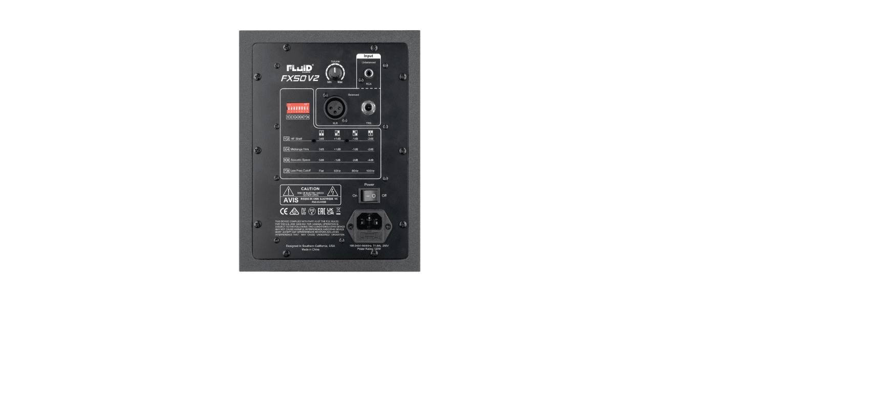 Fluid Audio FX50 V2 5" 2-Way 90W Coaxial Active Studio Monitor (Single)