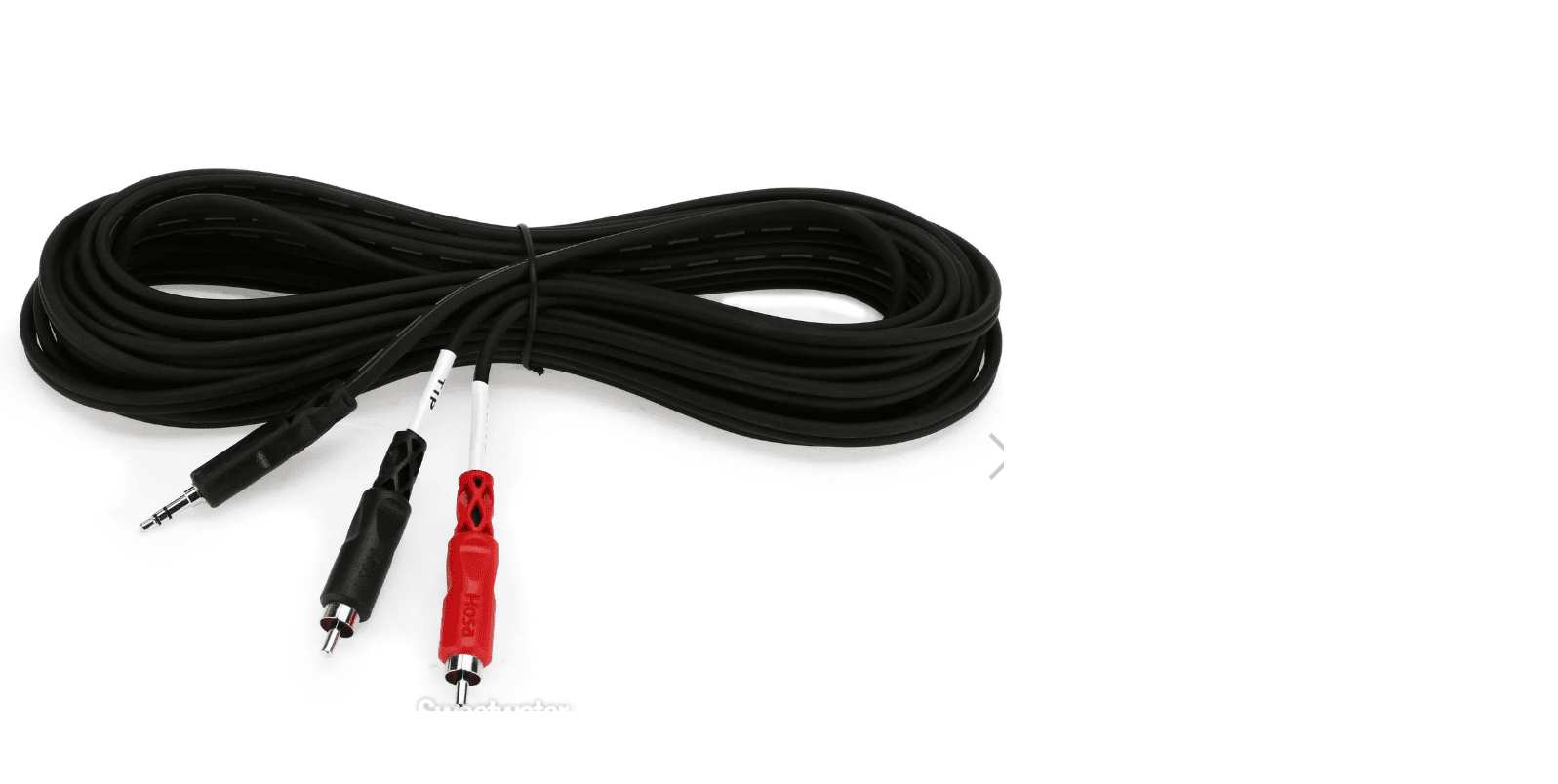 Hosa CMR-225 Stereo Breakout Cable - 3.5mm TRS Male to Left and Right RCA Male - 25 foot