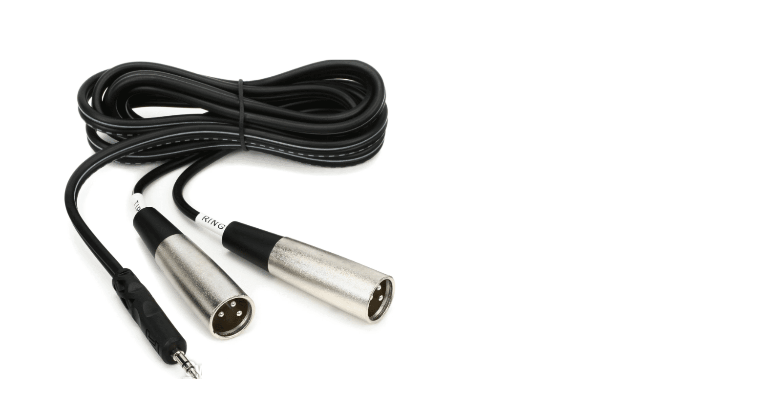 Hosa CYX-402M Stereo Breakout Cable - 3.5mm TRS Male to Dual XLR3 Male - 6.5 foot