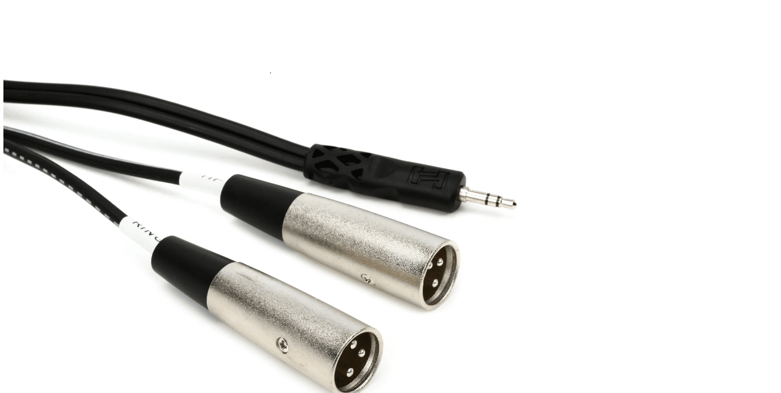 Hosa CYX-402M Stereo Breakout Cable - 3.5mm TRS Male to Dual XLR3 Male - 6.5 foot