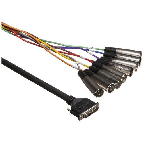 Hosa DTM-804 8-channel DB25 to XLR Male Snake - 4m