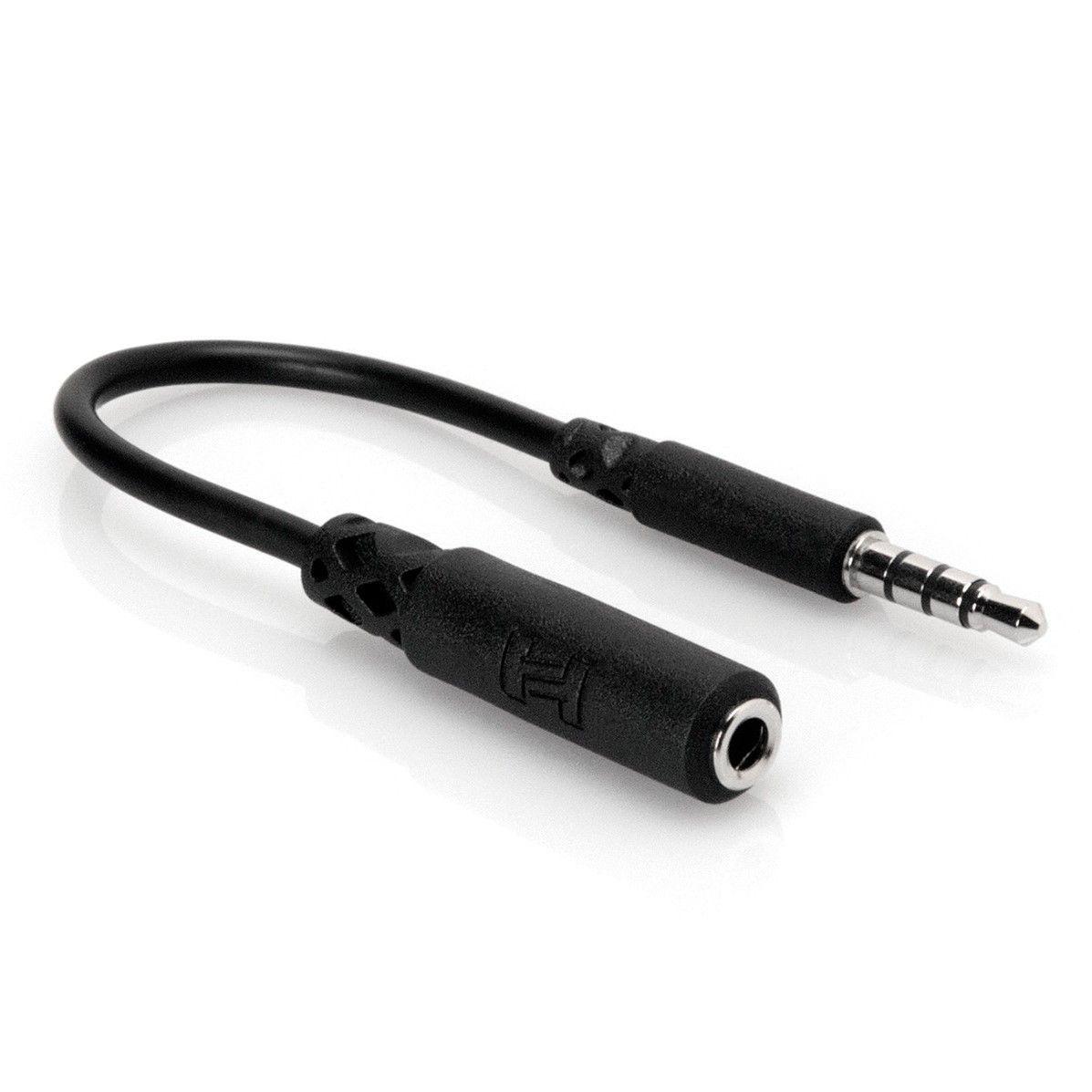 Hosa Headphone Adaptor 3.5mm TRRS to Slim 3.5mm TRRS