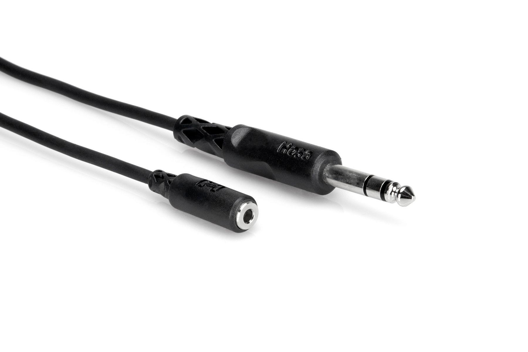 Hosa Headphone Adaptor Cable 3.5mm TRS to 1/4" TRS