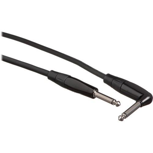 Hosa HGTR-010R Pro Straight to Right Angle Guitar Cable - 10 foot