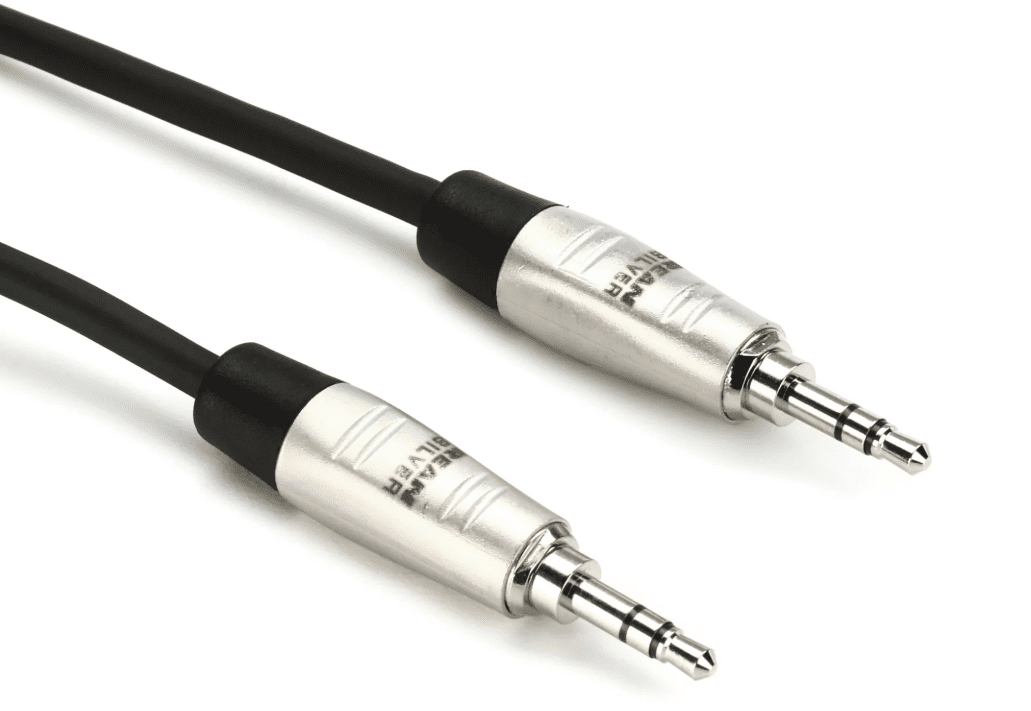 Hosa HMM-003 Pro Stereo Interconnect Cable - 3.5mm REAN TRS Male to Same - 3 foot