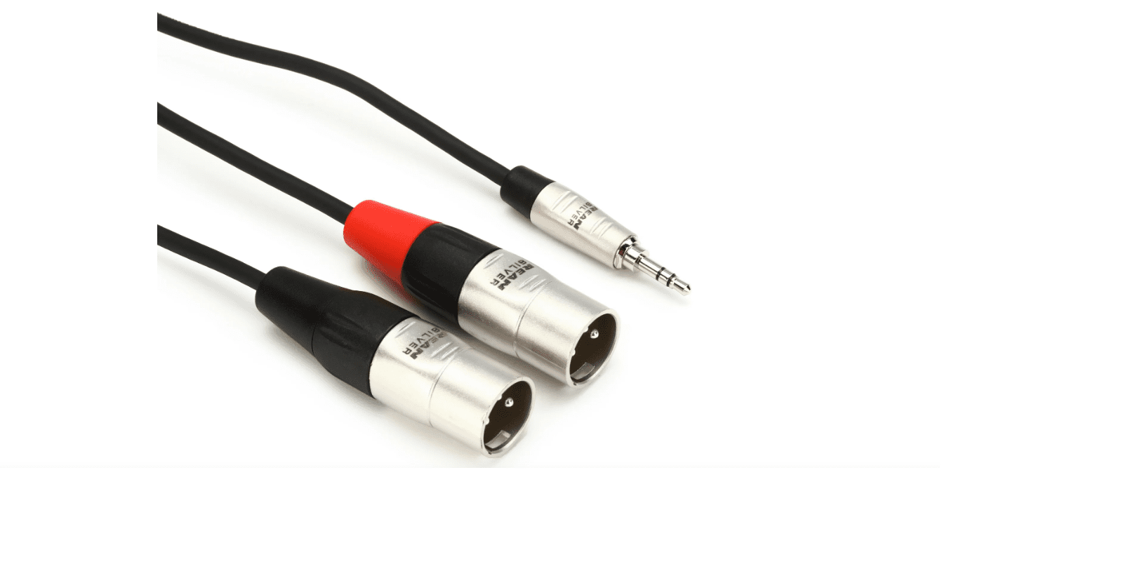 Hosa HMX-015Y Pro Stereo Breakout Cable - 3.5mm TRS Male to Dual XLR Male - 15-foot
