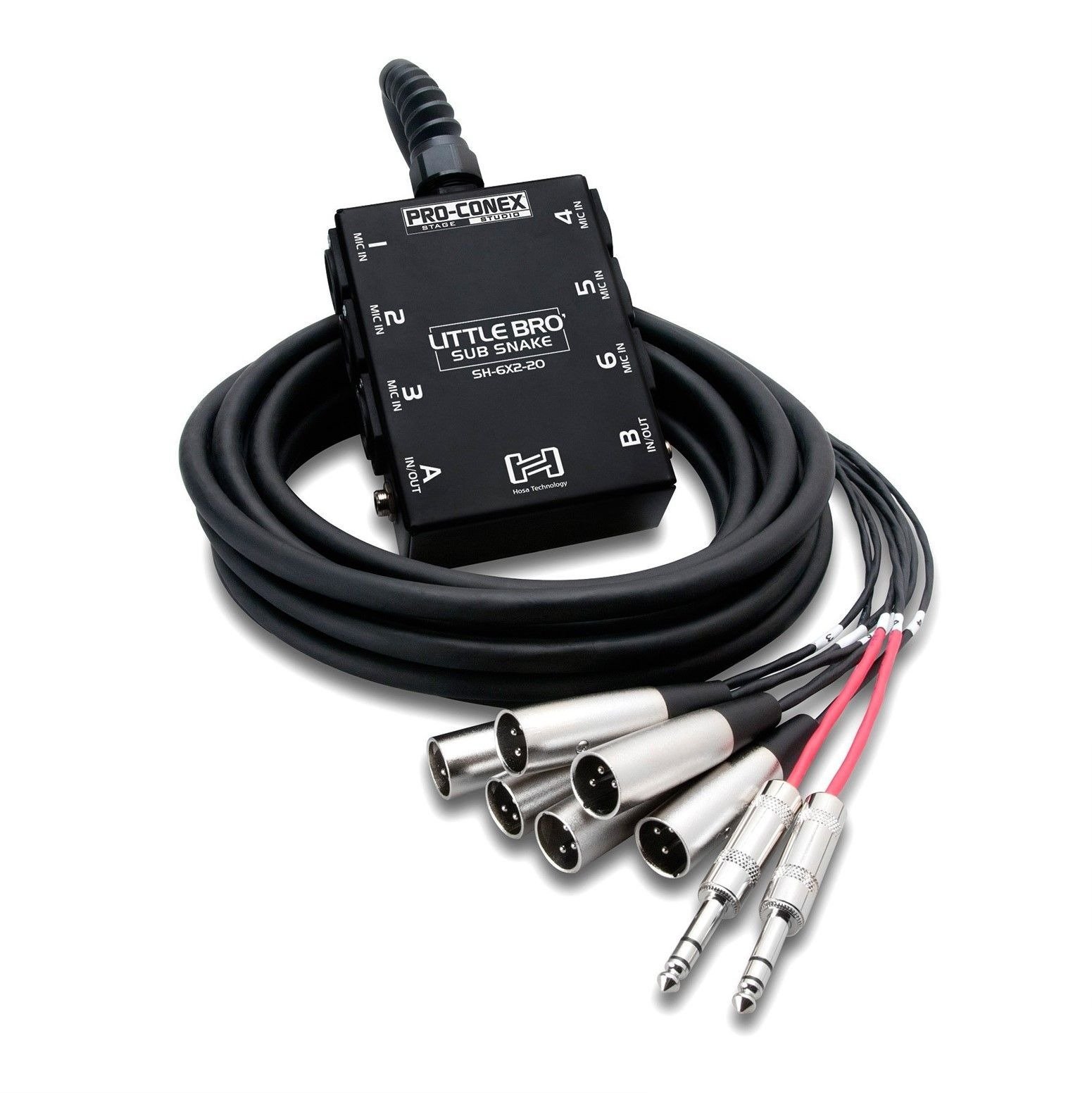 Hosa Little Bro' Sub Snake 6 x XLR Sends 2 x 1/4" TRS Returns