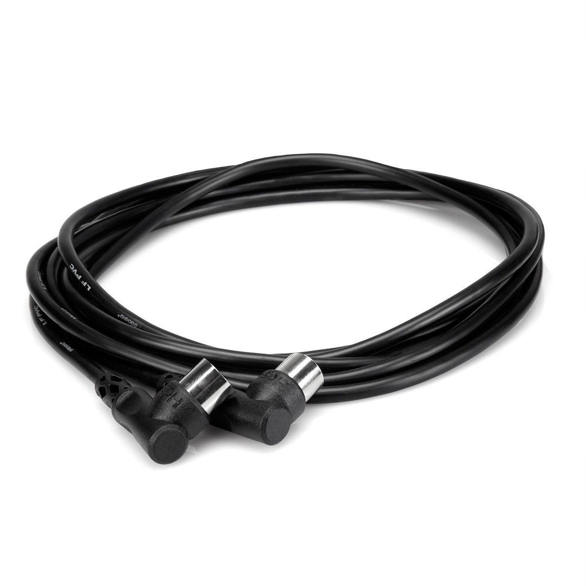 Hosa MID-310RR Right-angle MIDI Cable - 10 foot