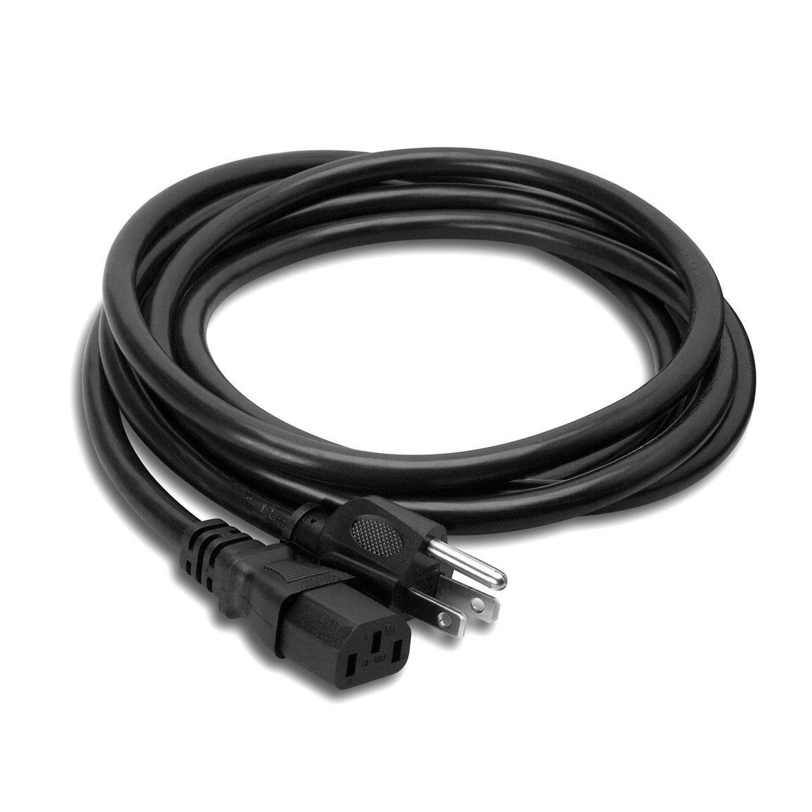 Hosa Power Cord IEC C13 to NEMA 5-15P