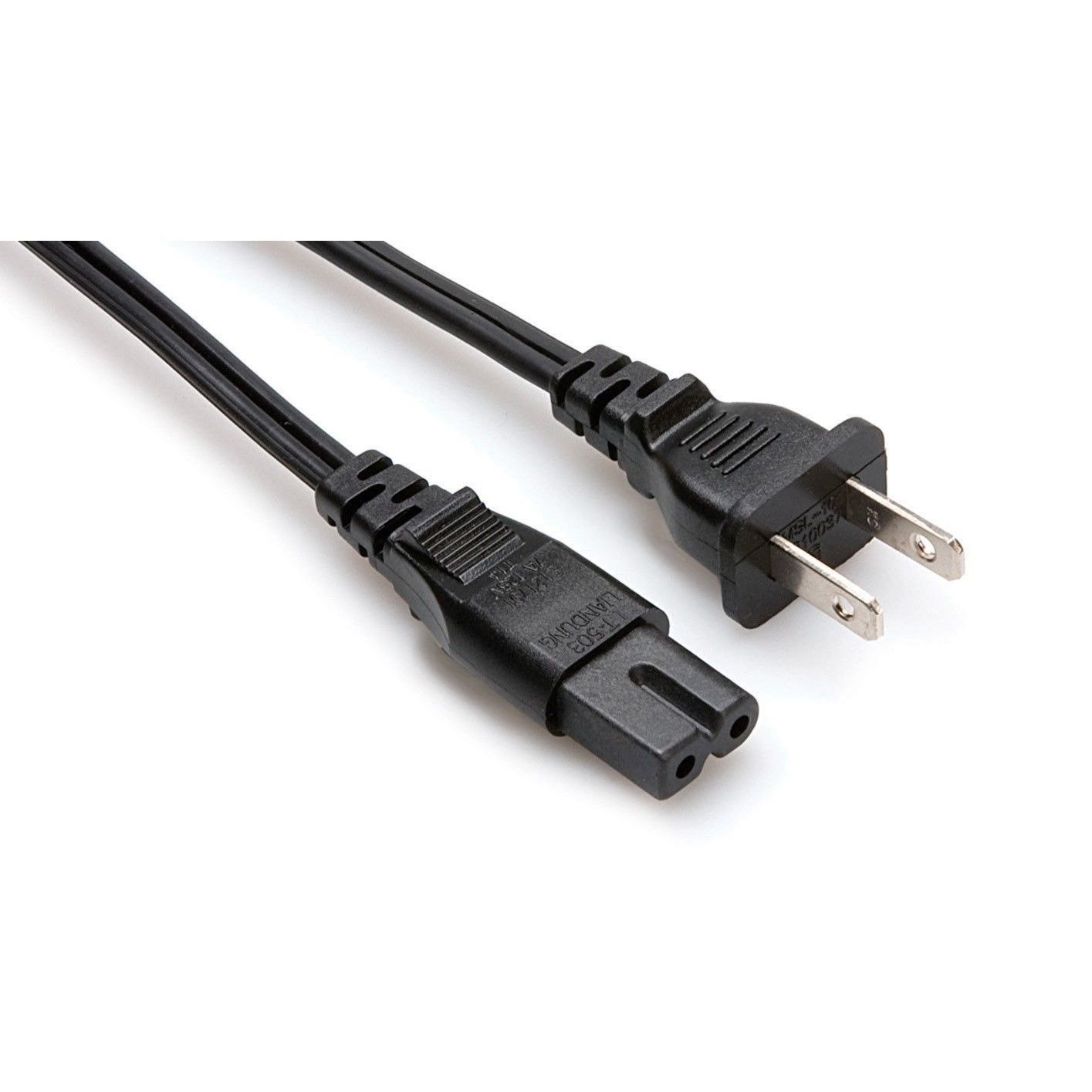 Hosa Power Cord IEC C7 polarized to NEMA 1-15P