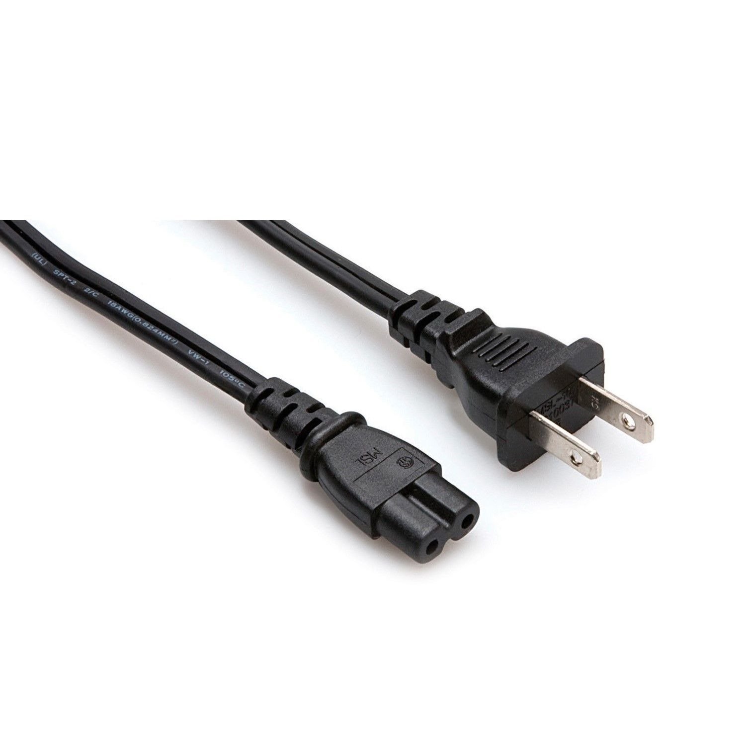 Hosa Power Cord IEC C7 to NEMA 1-15P