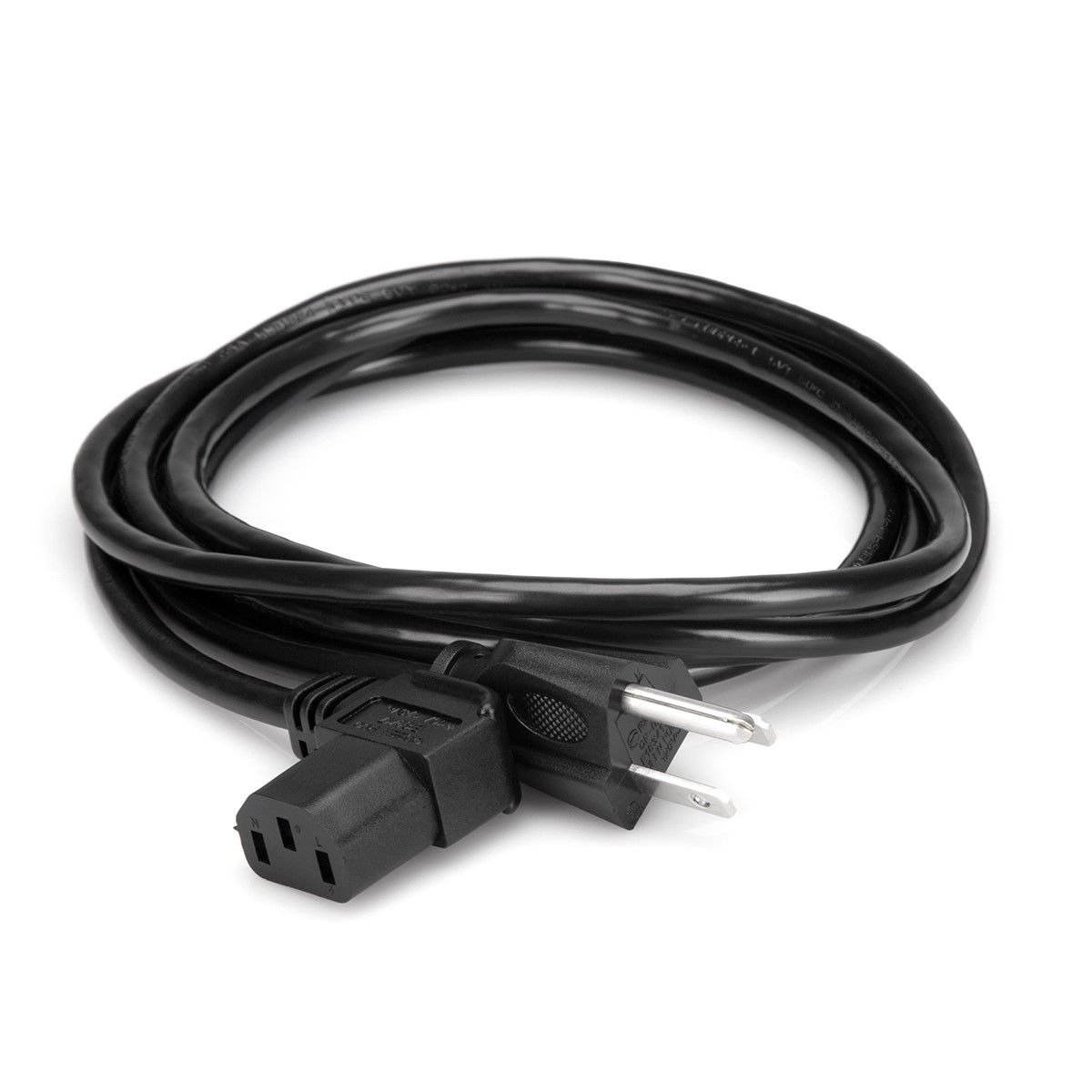 Hosa Power Cord Right-angle IEC C13 to NEMA 5-15P