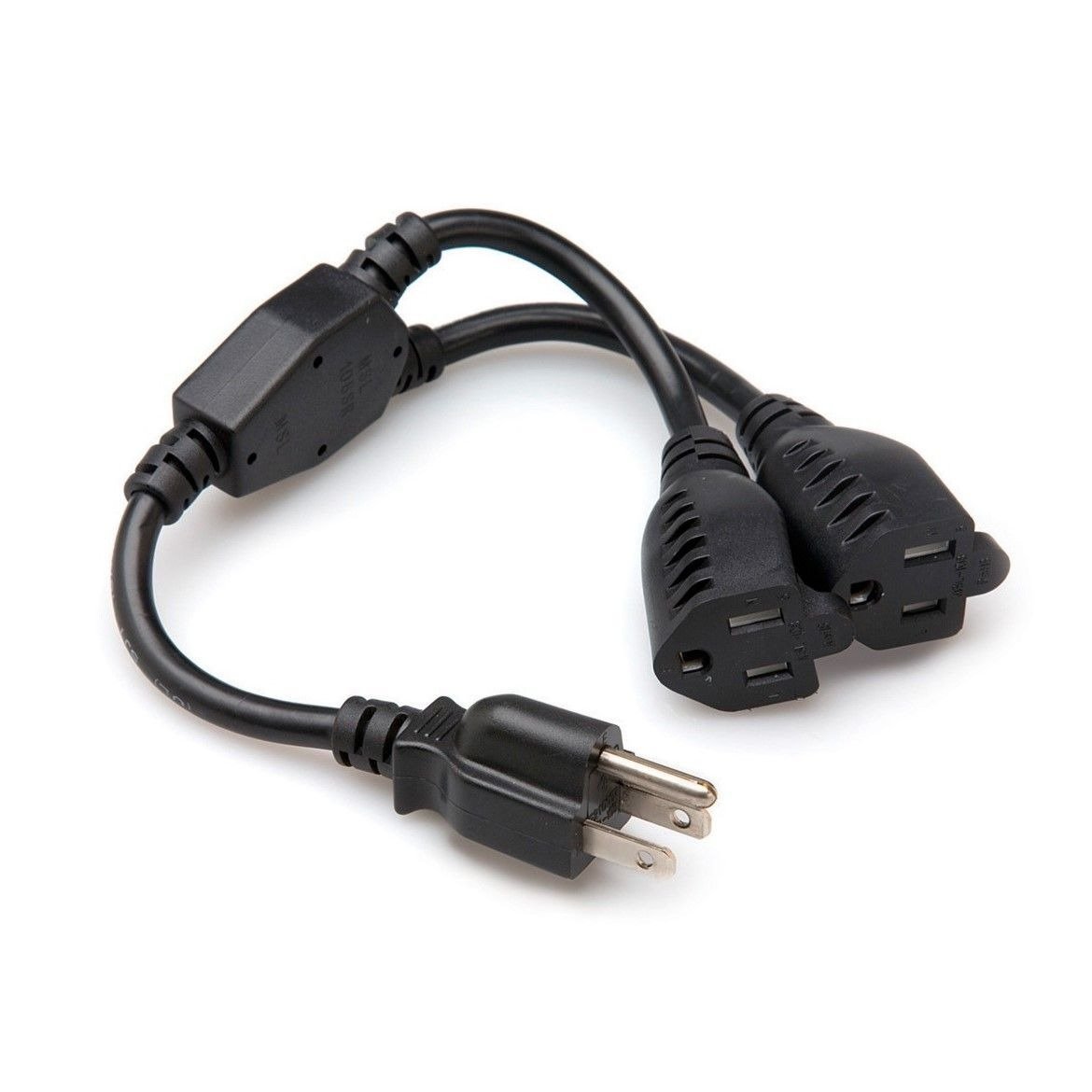 Hosa Power Extension Y Cable Dual NEMA 5-15R to NEMA 5-15P