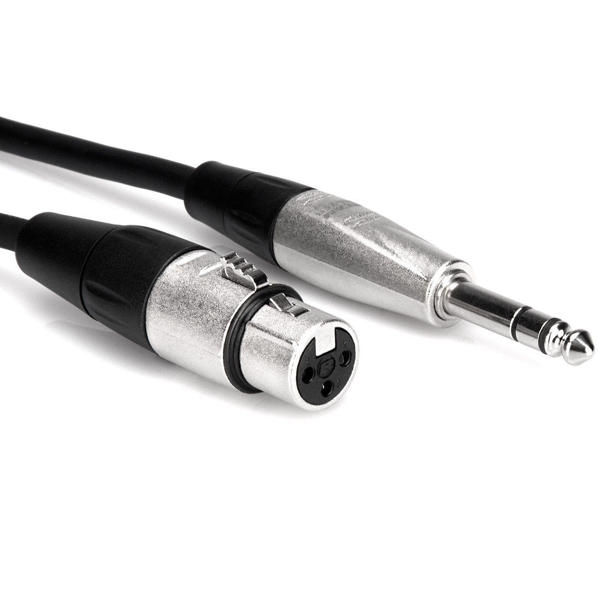 Hosa Pro Balanced Interconnect REAN XLR3F to 1/4" TRS