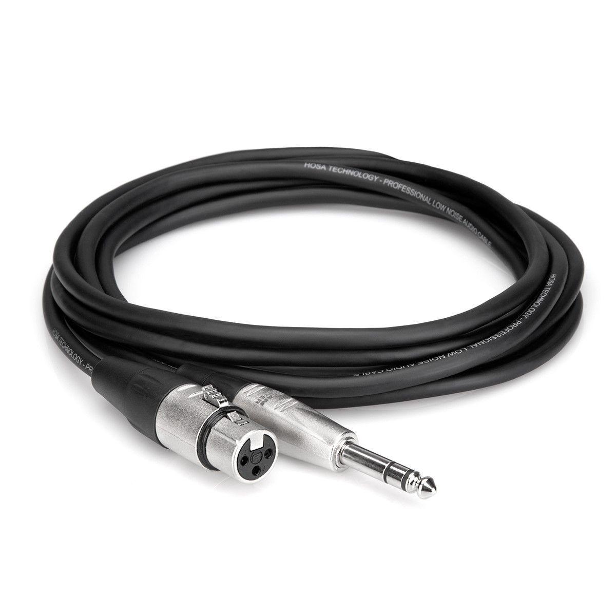 Hosa Pro Balanced Interconnect REAN XLR3F to 1/4" TRS