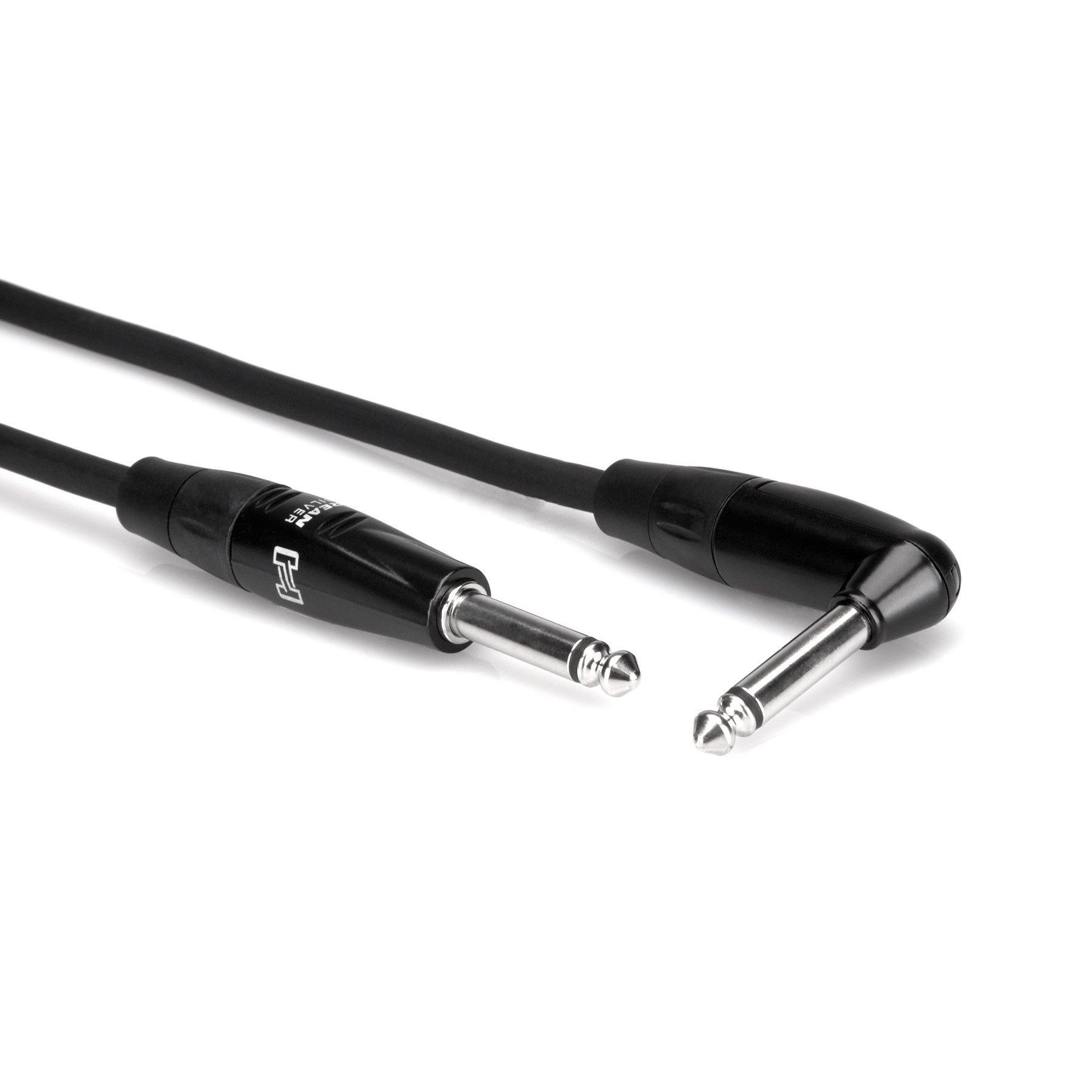 Hosa Pro Guitar Cable REAN Straight to Right-angle