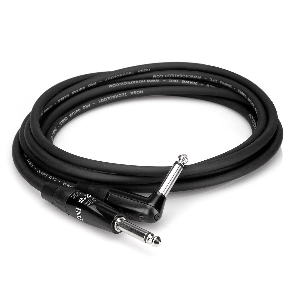 Hosa Pro Guitar Cable REAN Straight to Right-angle