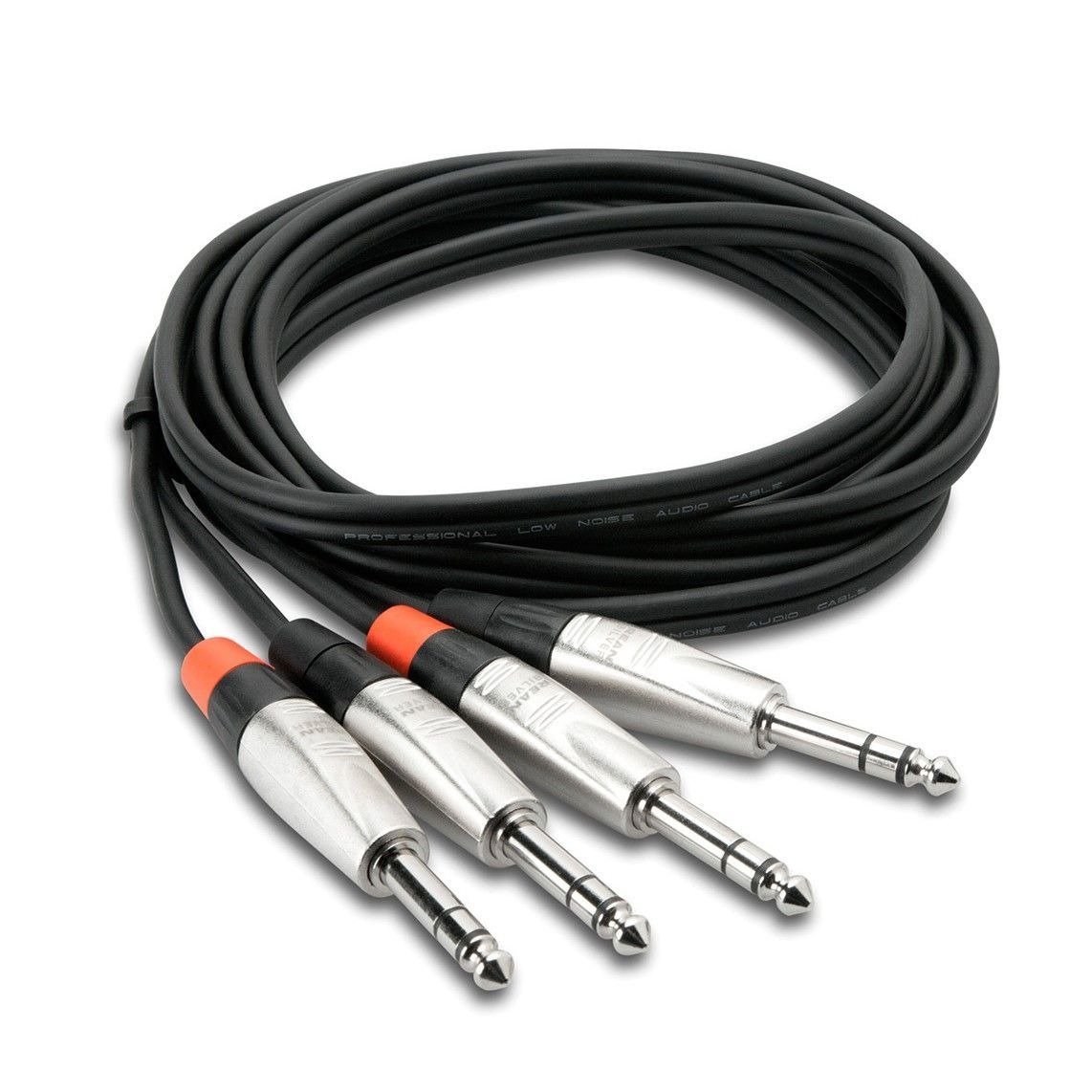 Hosa Pro Stereo Interconnect Dual REAN 1/4" TRS to Same