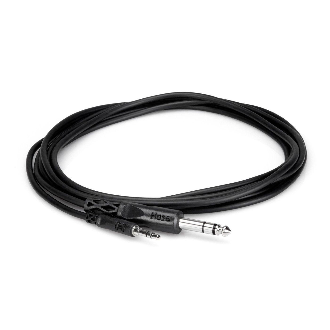 Hosa Stereo Interconnect 3.5mm TRS to 1/4" TRS - 10 ft