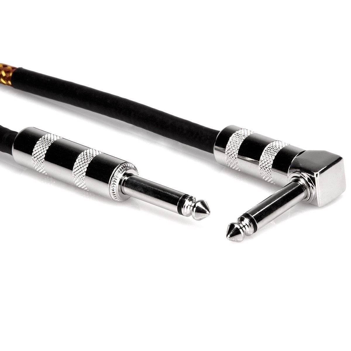 Hosa Tweed Guitar Cable Straight to Right-angle
