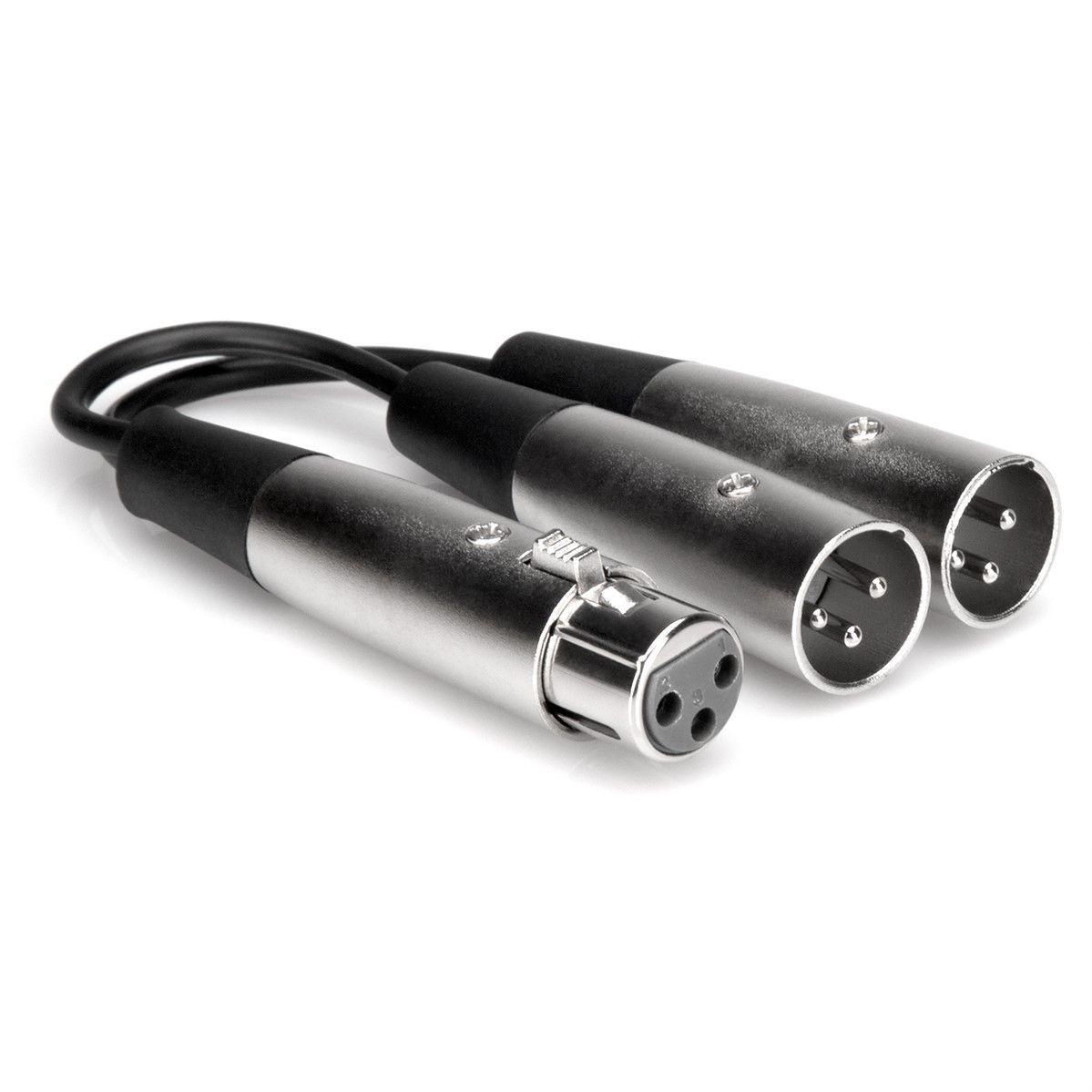 Hosa Y Cable XLR3F to Dual XLR3M