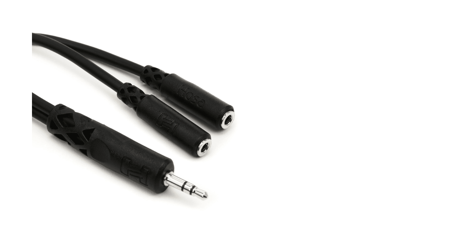 Hosa YMM-232 Y Cable - 3.5mm TRS Male to Dual 3.5mm TRS Female
