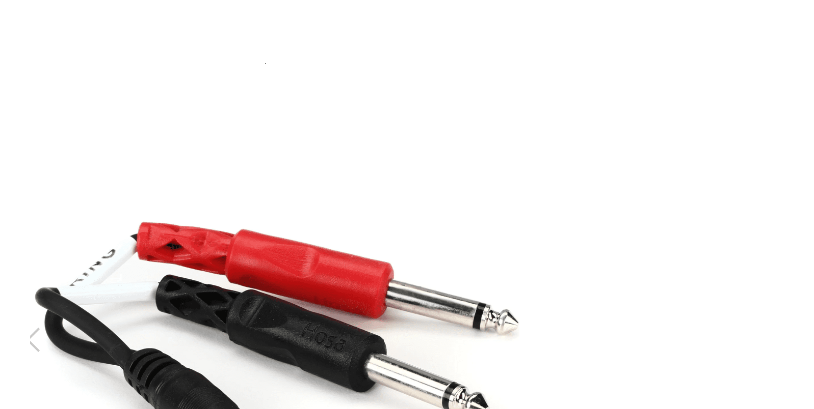 Hosa YMP-434 Stereo Breakout Cable - 3.5mm TRS Female to Left and Right 1/4-inch TS Male