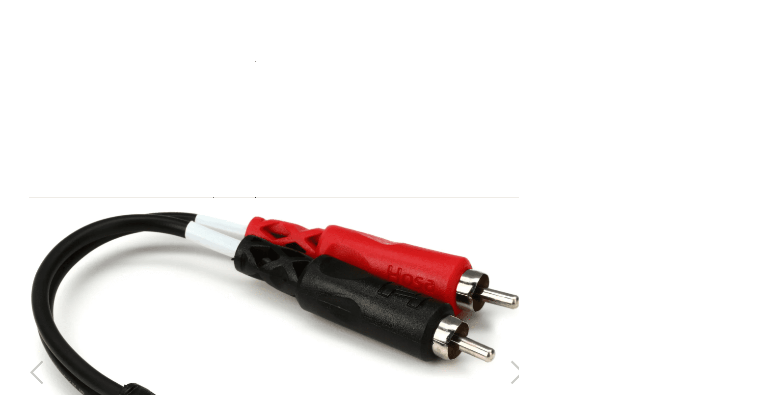 Hosa YMR-197 Stereo Breakout Cable - 3.5mm TRS Female to Left and Right RCA Male