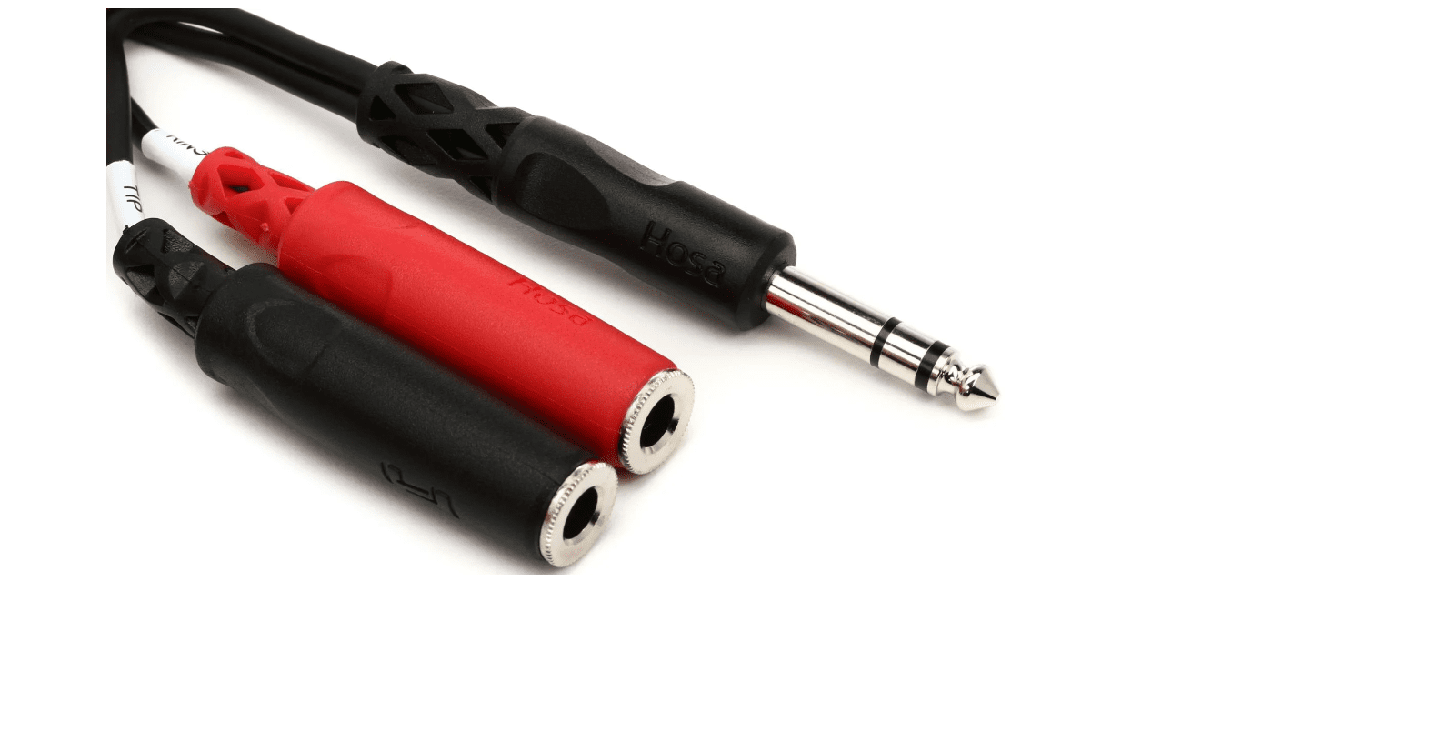 Hosa YPP-117 Stereo Breakout Cable - 1/4 inch TRS Male to Left and Right 1/4 inch TS Female