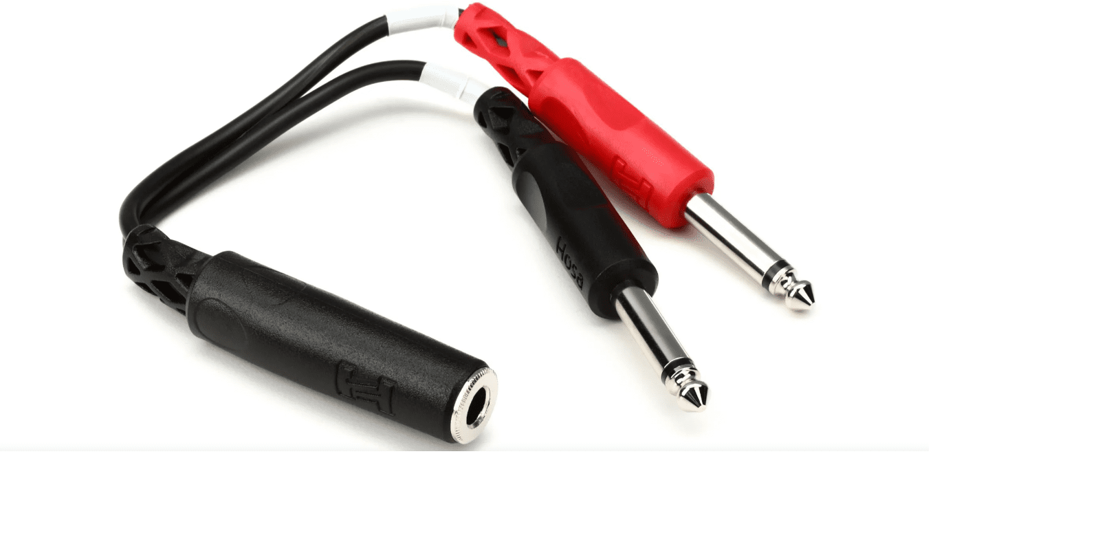 Hosa YPP-136 Stereo Breakout Cable - 1/4 inch TRS Female to Left and Right 1/4 inch TS Male