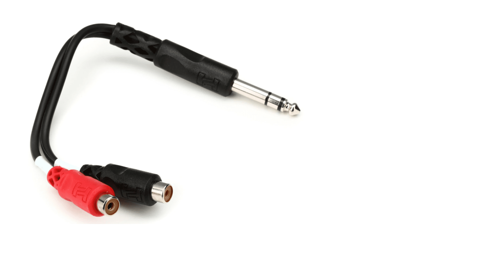 Hosa YPR-102 Stereo Breakout Cable - 1/4 inch TRS Male to Left and Right RCA Female