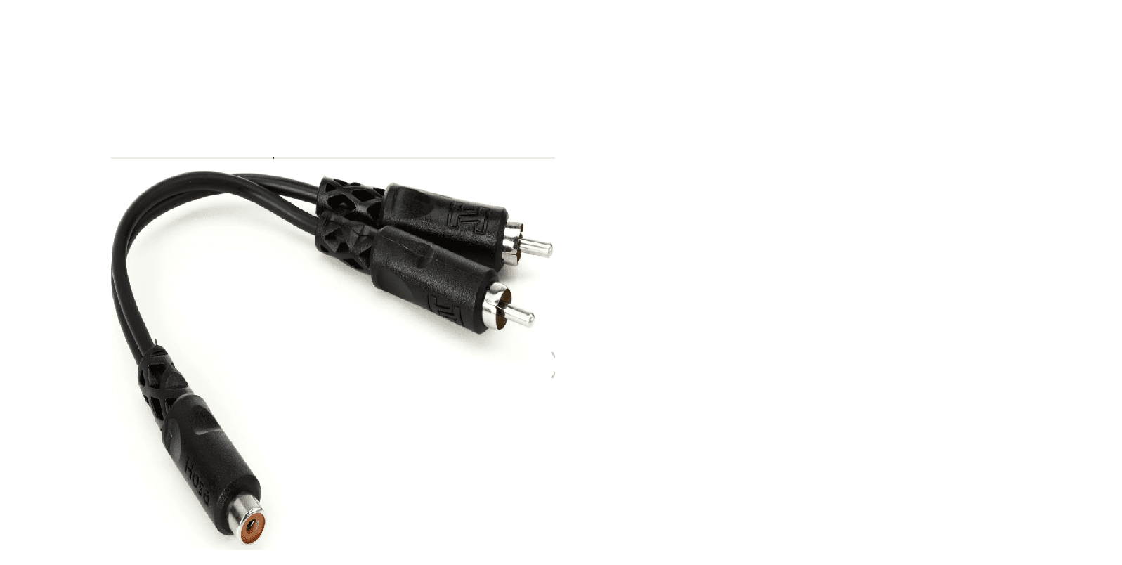 Hosa YRA-105 Y Cable - RCA Female to Dual RCA Male