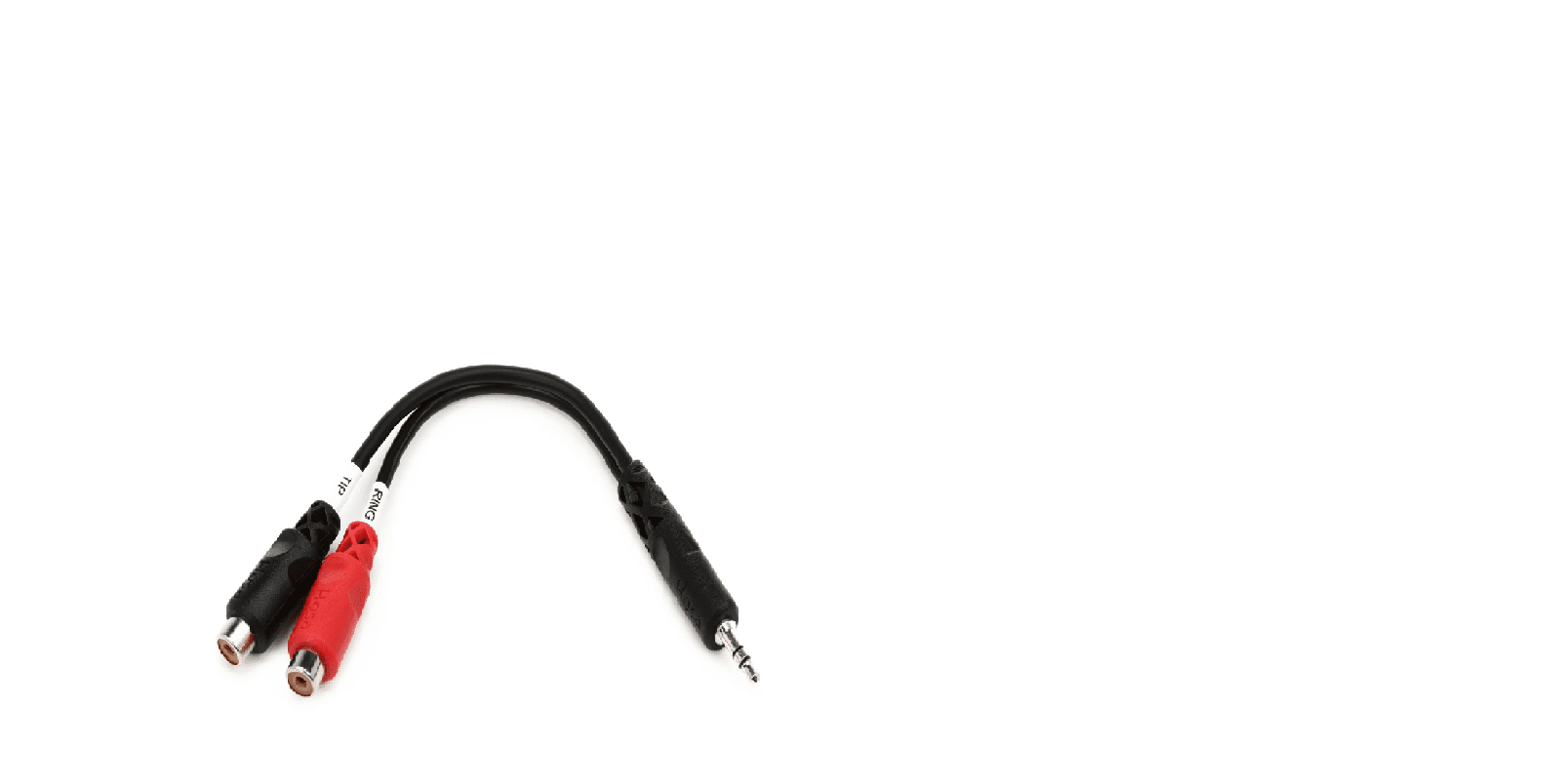 Hosa YRA-154 Stereo Breakout Cable - 3.5mm TRS Male to Left and Right RCA Female