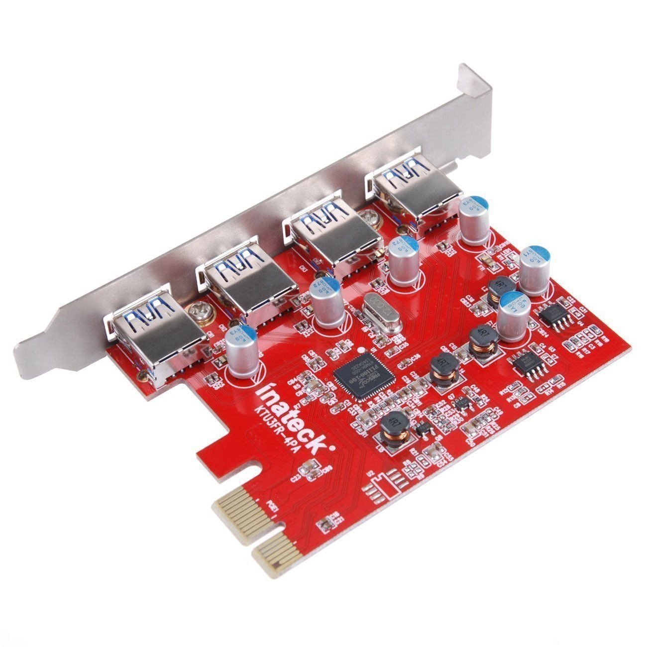 Inateck 4-Port USB 3.0 PCI-E Card for PC/Mac Pro